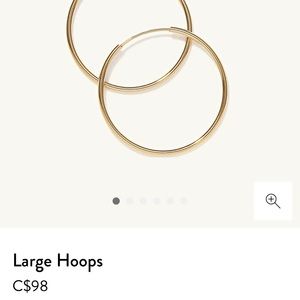 Mejuri 14k Yellow Gold Large Hoops